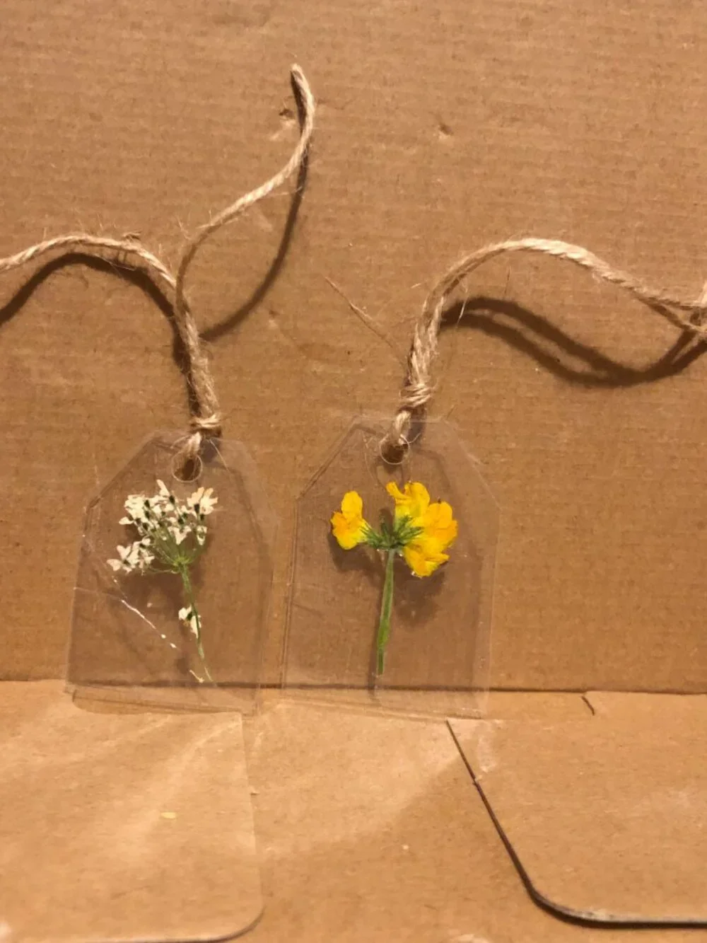Handmade Real Pressed Flower Bookmarks Set of 2 | Botanical Cottagecore Gift